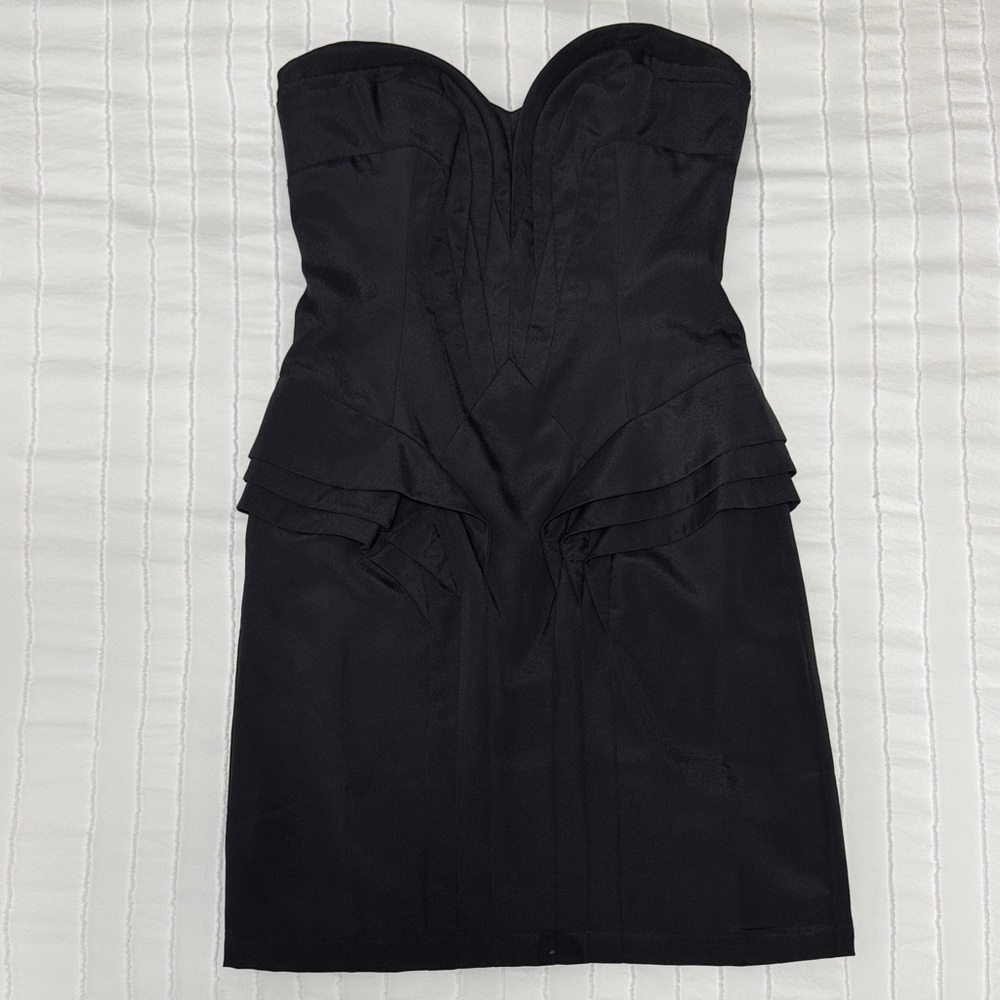 ASOS Petite Black Strapless Dress